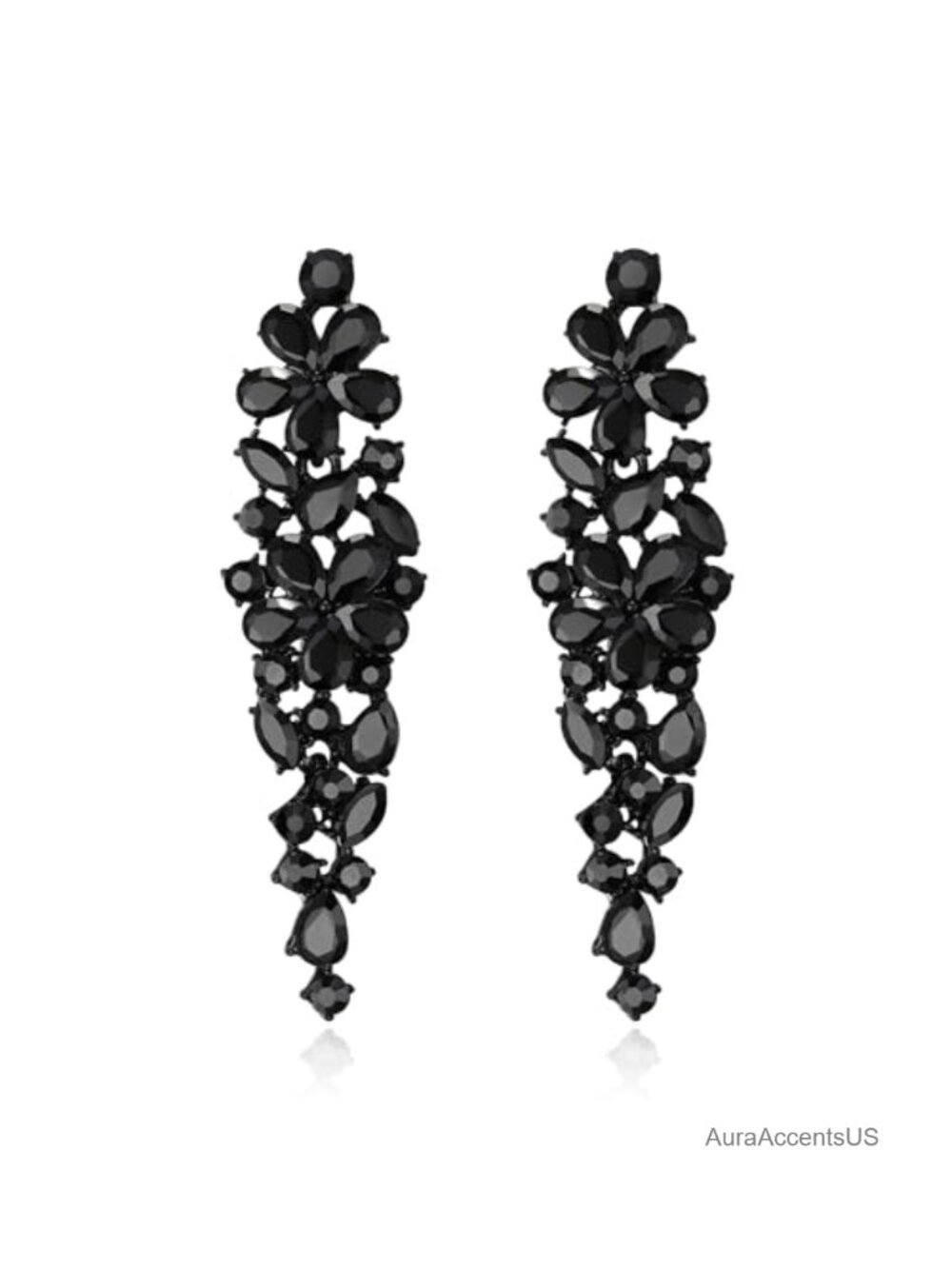 Crystal Dangle Earrings Rhinestone Chandelier Drop Bridal Party
